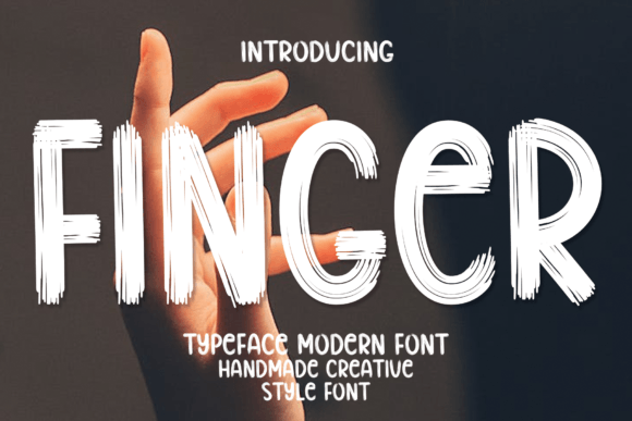 Discover the Finger Font: A Brush-Style Typeface for Bold Creations