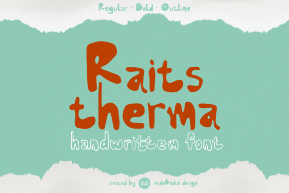 Discovering Raits Therma: A Playful Handwritten Font for Creative Projects