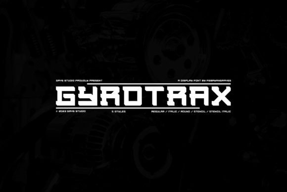 Grvs Gyrotrax Modern Display: A Typeface for Futuristic Branding