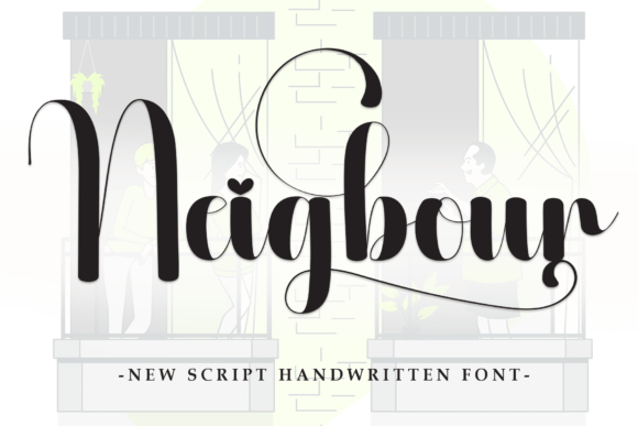 Neigbour: A Modern Handwritten Script for Creative Designers
