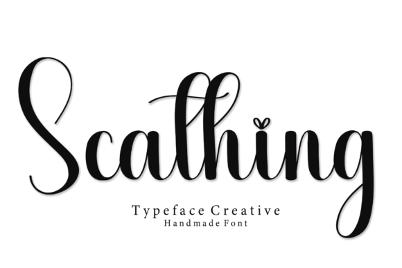 Scathing: The Flowing Handwritten Font for Elegant Design Projects