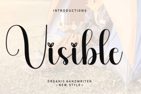 Visible: A Sweet and Cursive Handwritten Font for Joyful Design